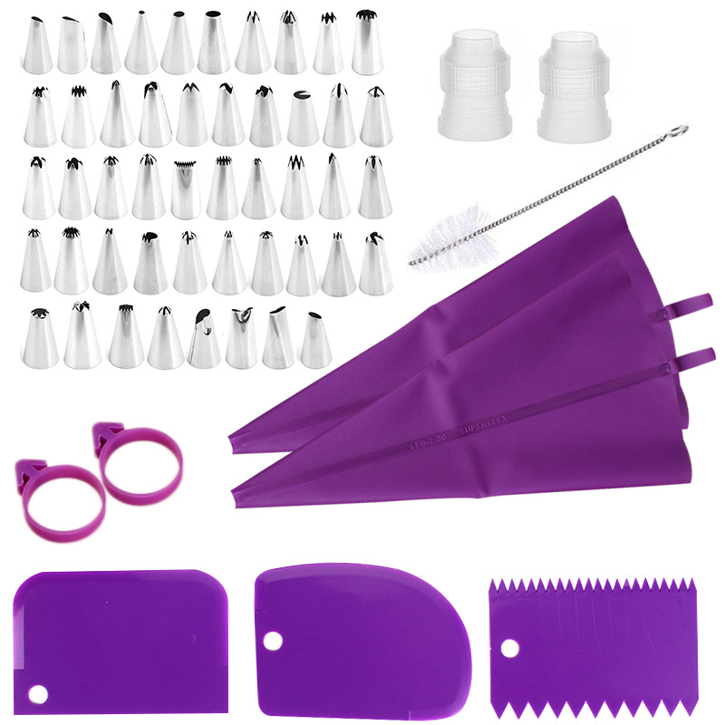 Kitchen Baking Equipment - Paslanmaz Çelik Pasta Süsleme Ucu Seti,