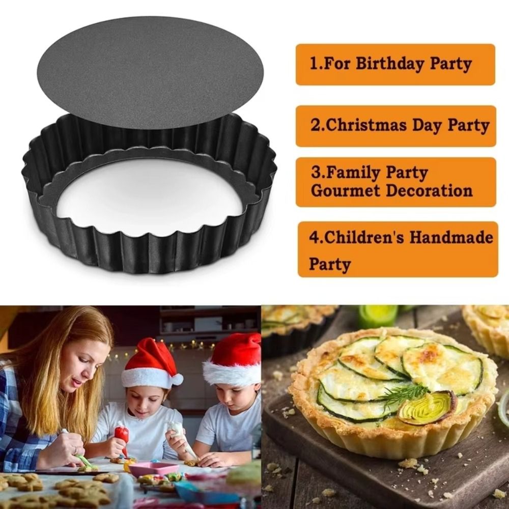 Tart Pan Loose - Tart Kalıpları Çıkarılabilir Taban Yapışmaz Kalıplar
