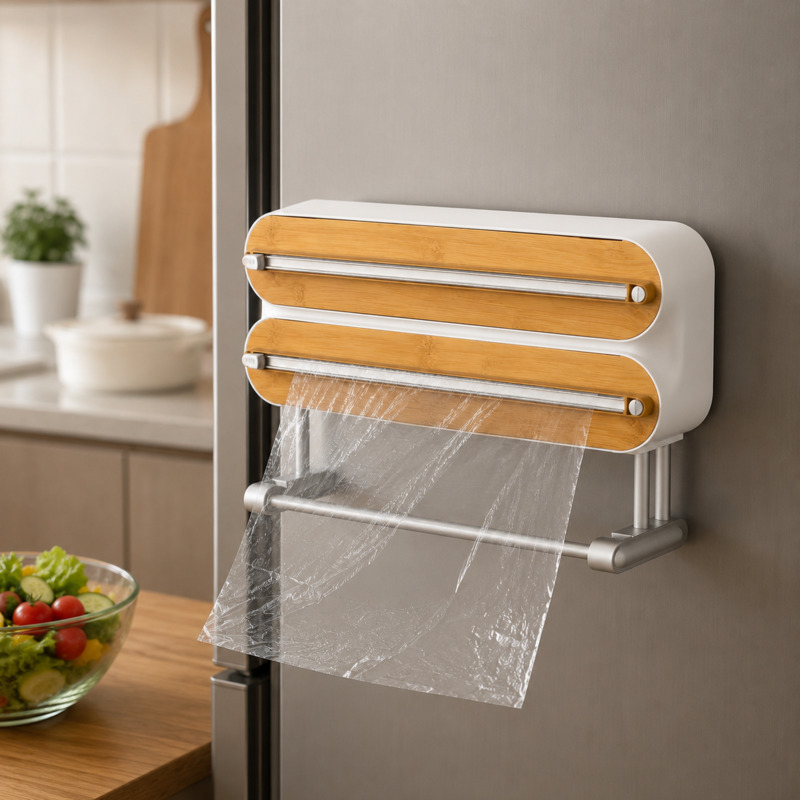Kitchen Baking Tins - Manyetik Gıda Sarma Kesici Dağıtıcı Streç