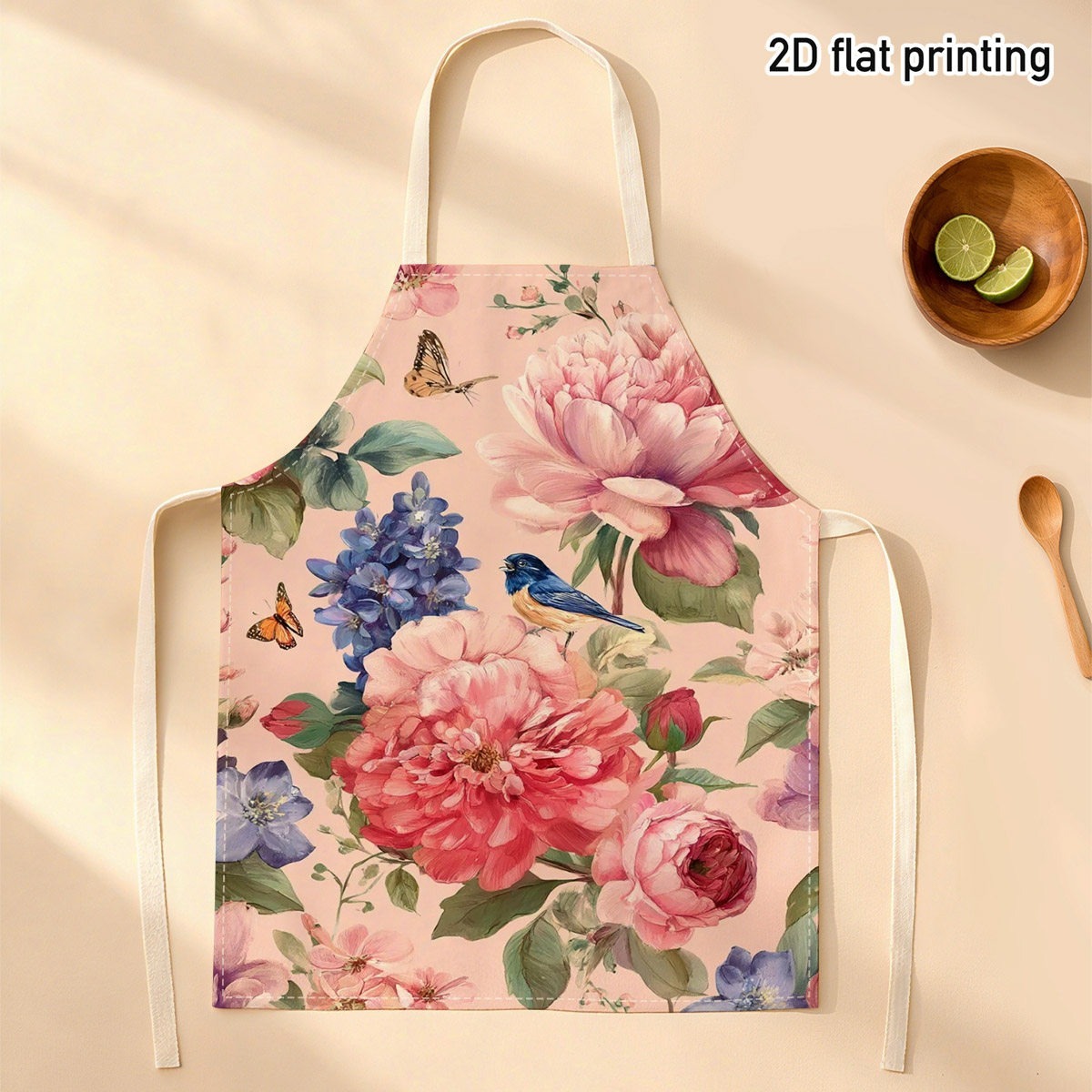 Kitchen Baking Gift Ideas - 1 adet güzel çiçek kuş önlüğü