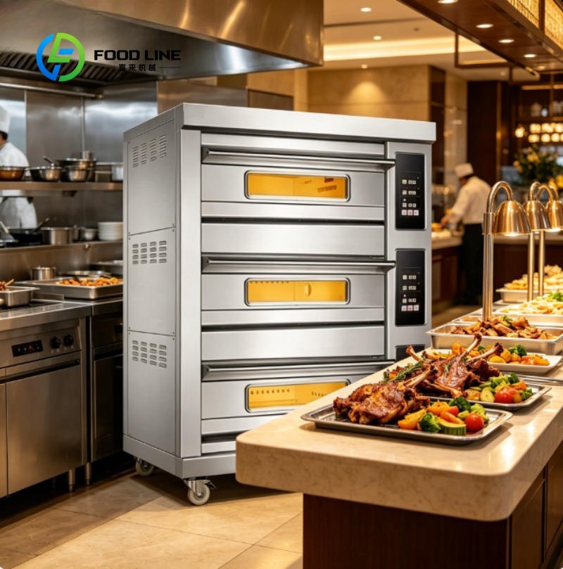 Commercial Kitchen Baking Oven - Ticari Fırın Paslanmaz Çelik Elektrikli Pişirme