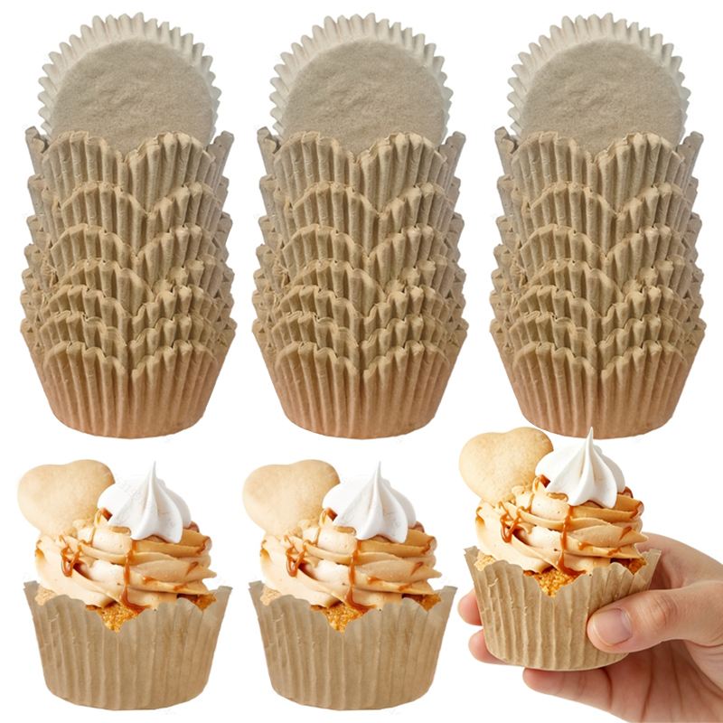 Kitchen Baking Pan - 150 Adet Doğal Renkli Çiçek Şeklinde