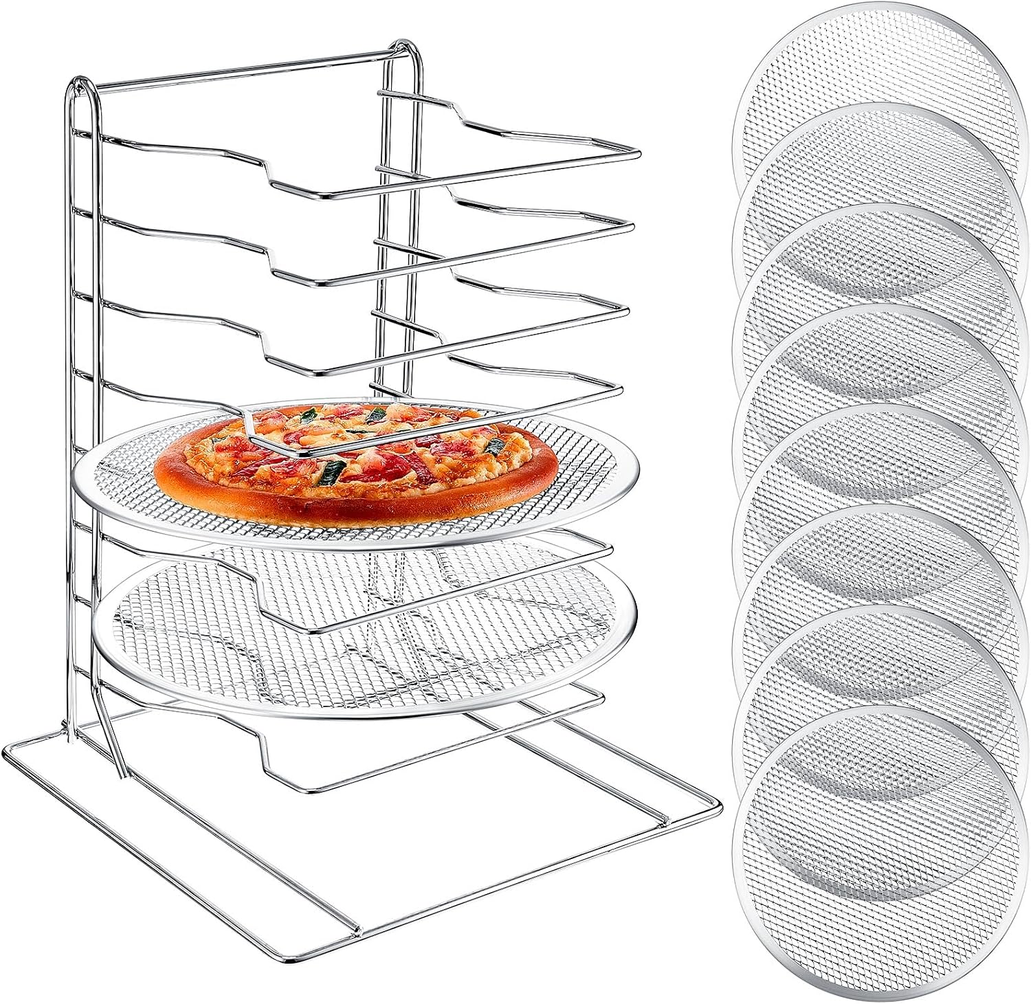 8 Katmanlı Pizza Rafı, Delikli - Kitchen Baking Ware incelemesi ve fiyatı