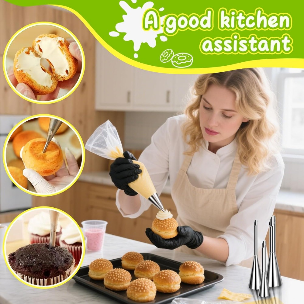 Uzun Krema Sıkma Uçları Seti - - Decorating Tip Set incelemesi ve fiyatı