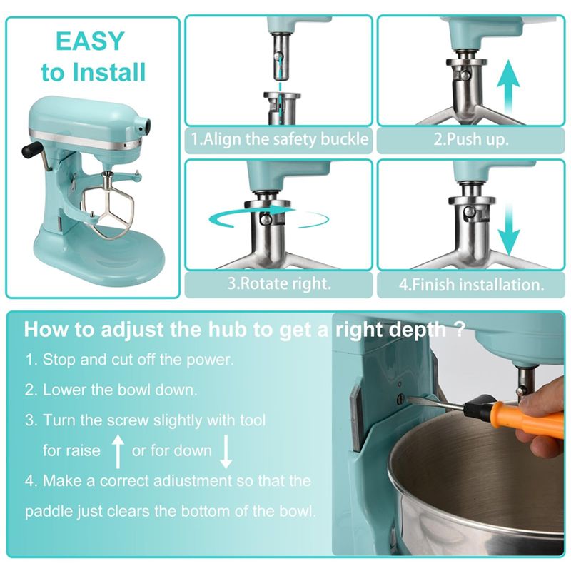YCOC-6QT Paslanmaz Çelik Mikse - Stand Mixer Bowl incelemesi ve fiyatı