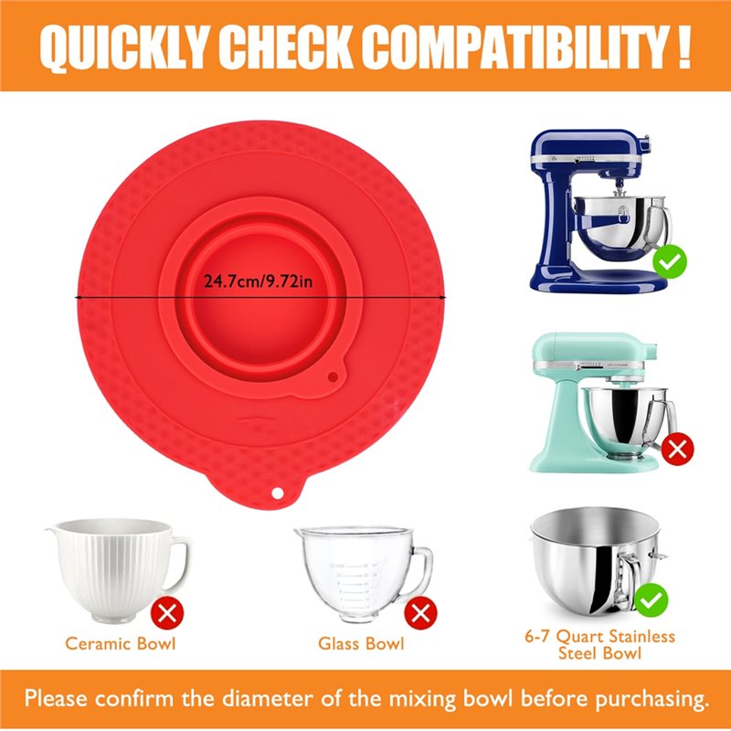 AD24 Silikon Mikser Kase Kapağ - Stand Mixer Bowl incelemesi ve fiyatı