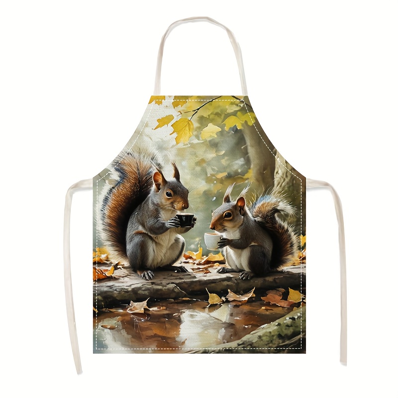 Keten Önlük Sincap Kahve Sahne - Kitchen Baking Gift Ideas incelemesi ve fiyatı