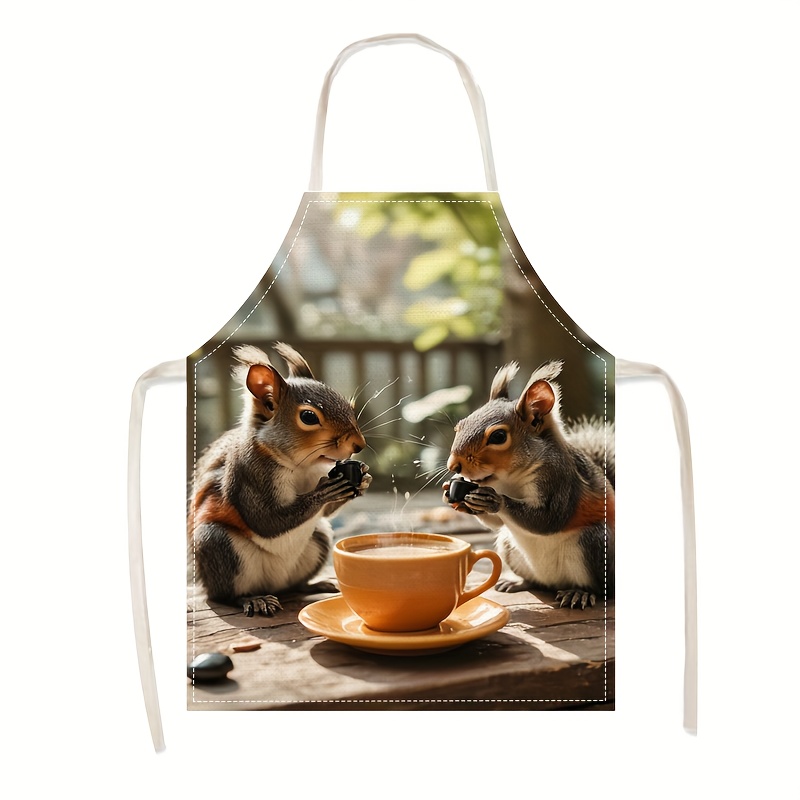 Keten Önlük Sincap Kahve Sahne - Kitchen Baking Gift Ideas incelemesi ve fiyatı