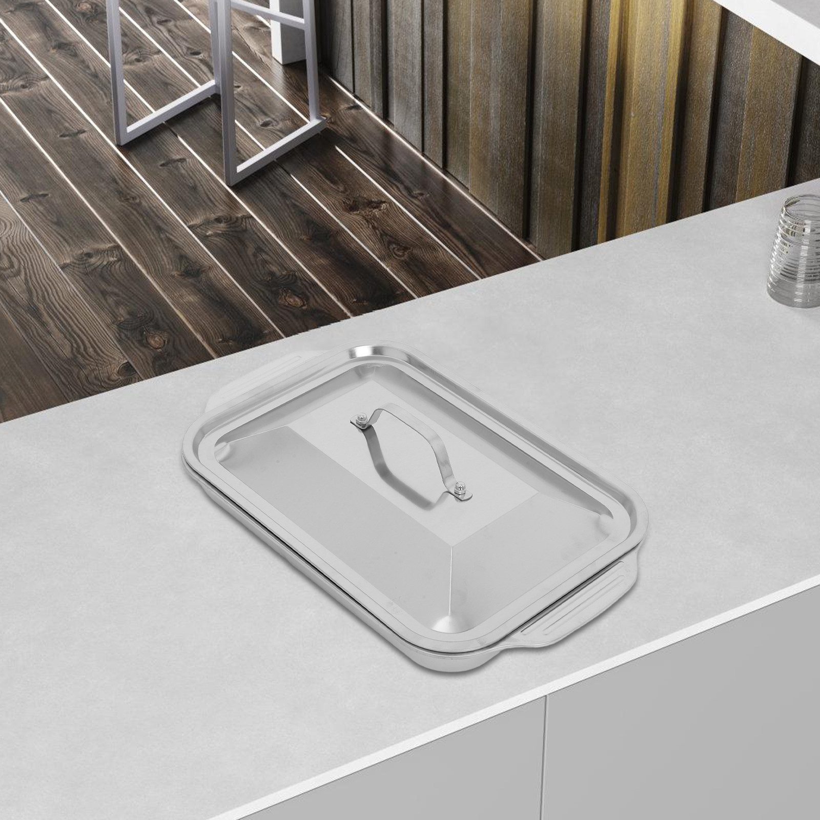 Paslanmaz Çelik Dikdörtgen Izg - Kitchen Oven Baking Pans incelemesi ve fiyatı