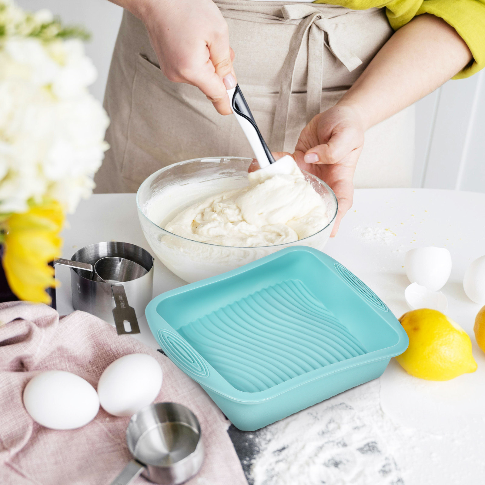 Kare Silikon Kek Kalıbı, Yapış - Kitchen Baking Tins incelemesi ve fiyatı
