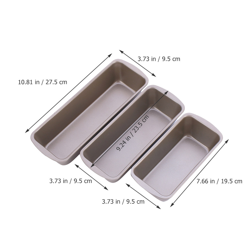 3 Adet Dikdörtgen Ekmek Kalıbı - Kitchen Baking Pan incelemesi ve fiyatı